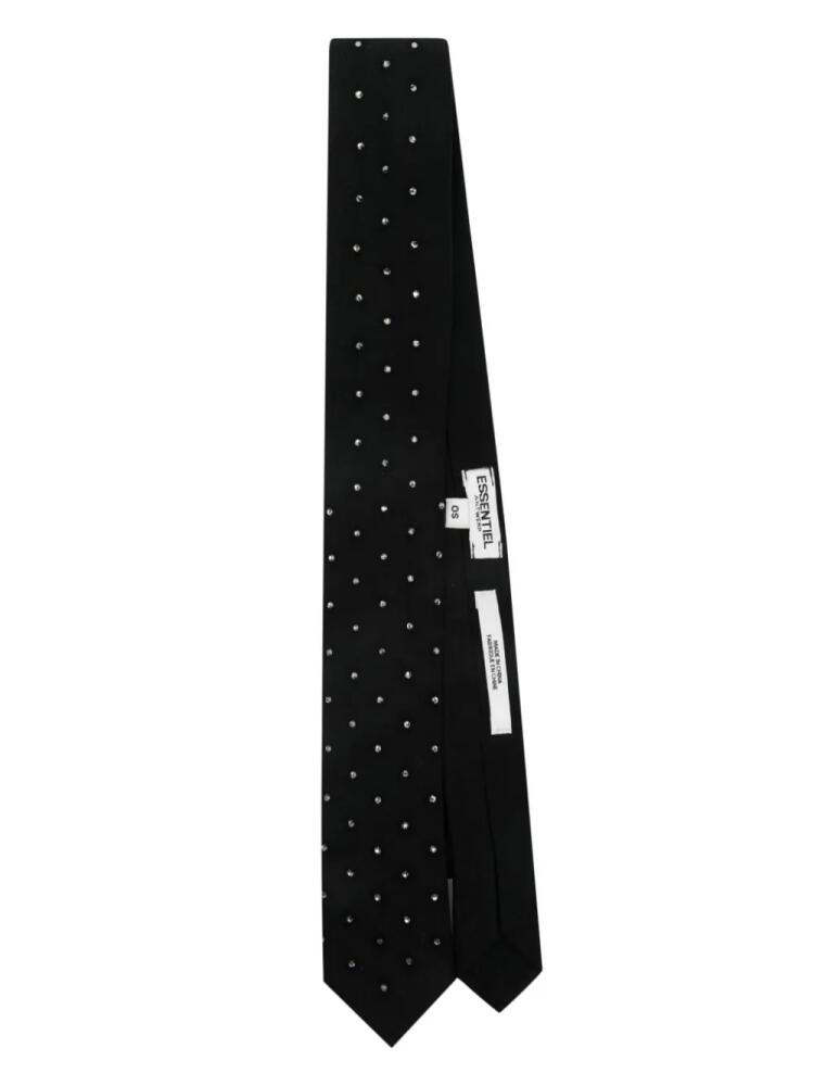 Essentiel Antwerp rhinestone-embellished tie - Black Cover