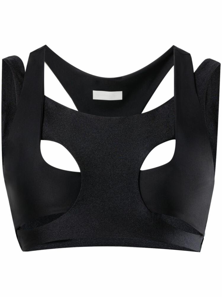 Reebok LTD cut-out layered sports bra - Black Cover