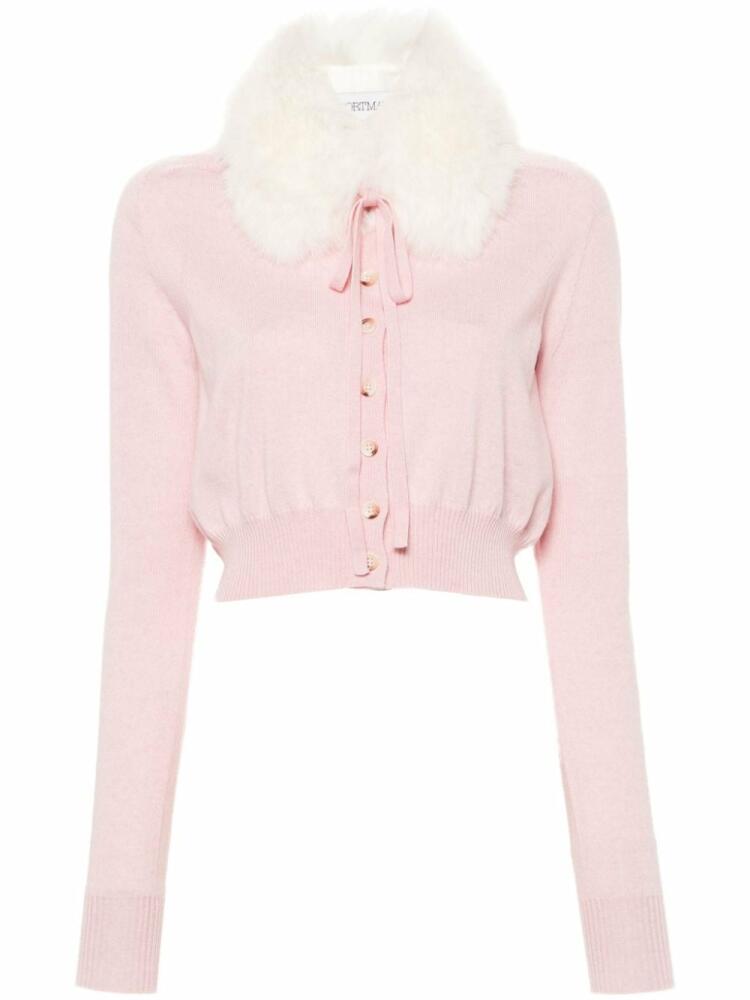 Sportmax fine-knit wool cardigan - Pink Cover