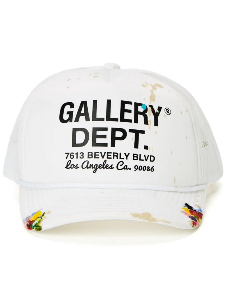 GALLERY DEPT. Workshop logo-print trucker cap - White Cover