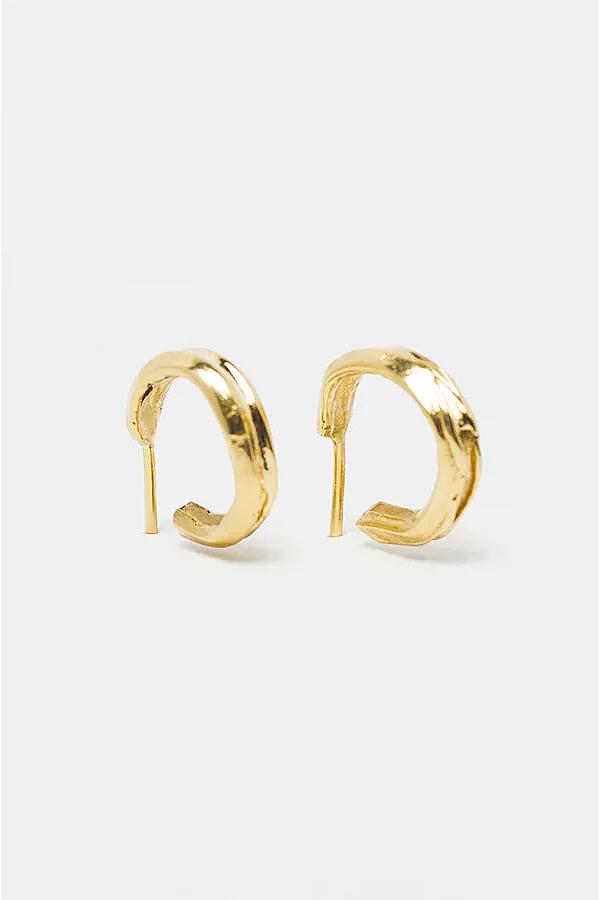 Deux Lions Jewelry Edith Mini Hoop Earring in Gold Cover