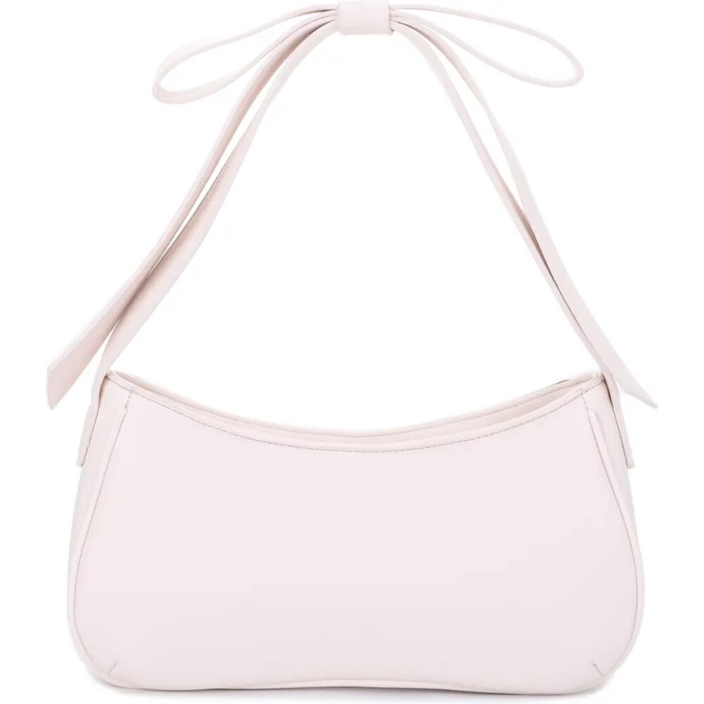 Mali + Lili Marissa Bow Recycled Vegan Leather Shoulder Bag in Ivory Cover