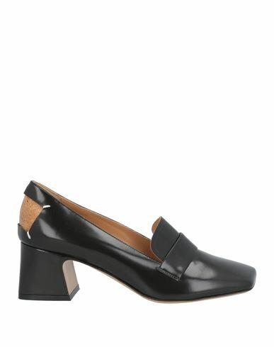 Maison Margiela Woman Loafers Black Leather Cover