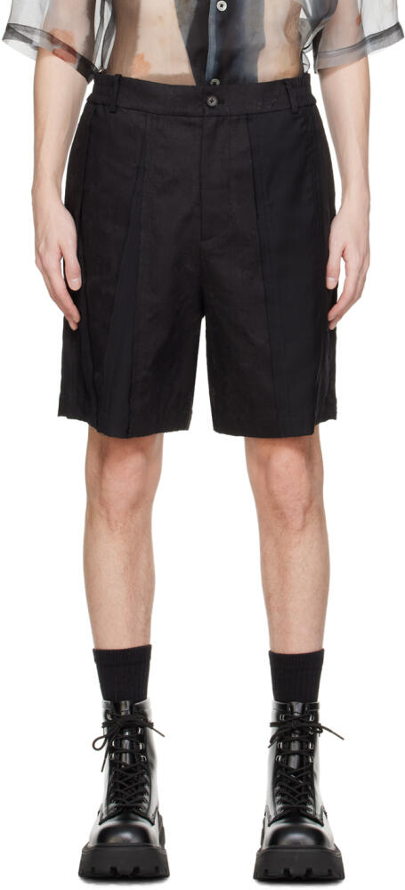 Feng Chen Wang Black Distressed Shorts Cover