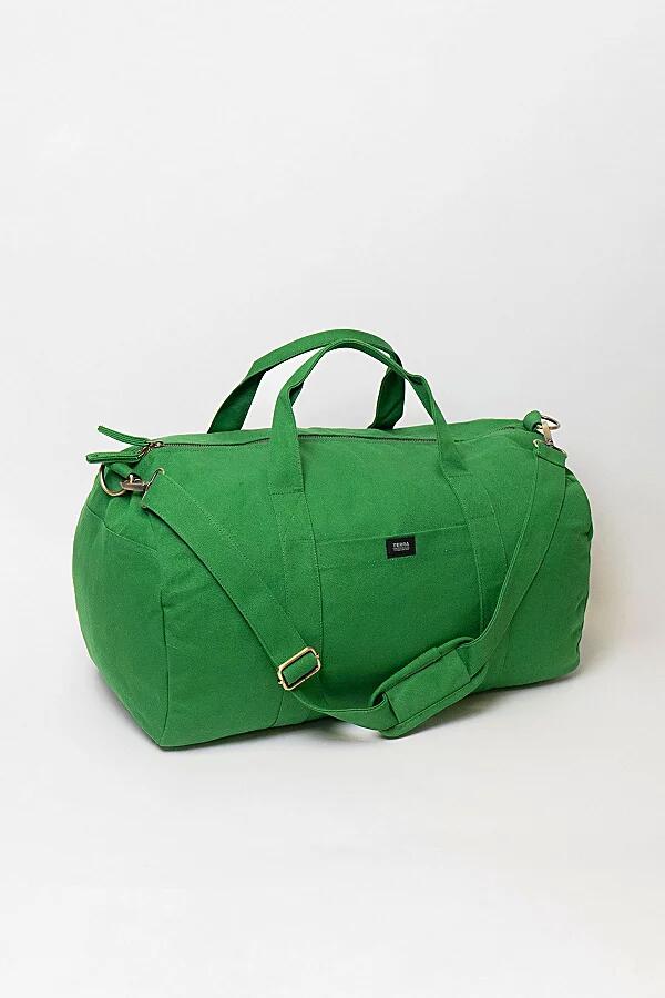 Terra Thread Organic Cotton Canvas Duffle Bag in Green Cover