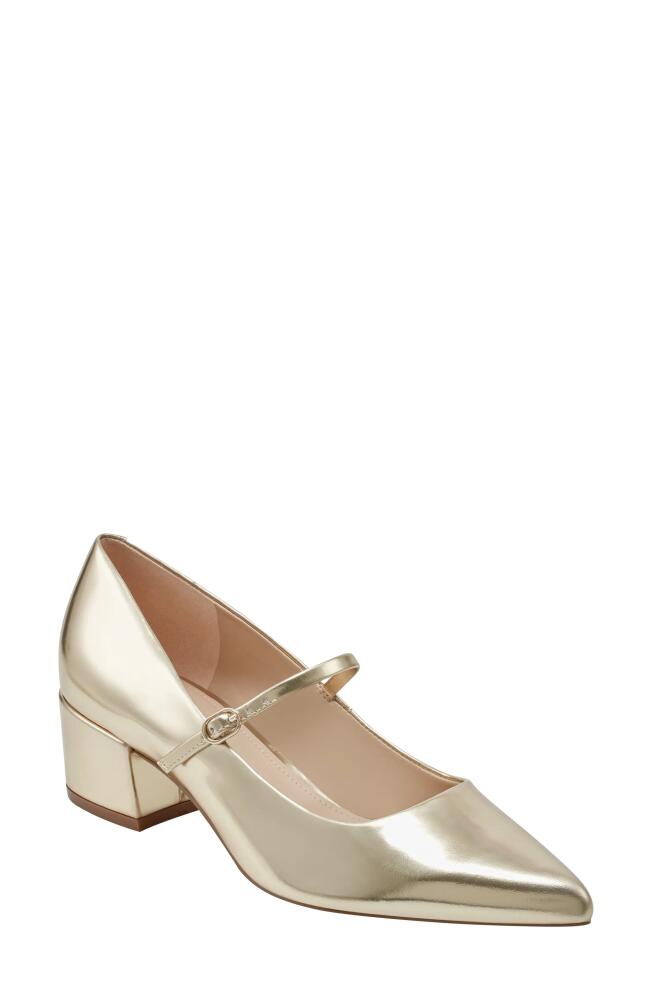 Marc Fisher LTD Luccie Pointed Toe Pump in Gold Cover