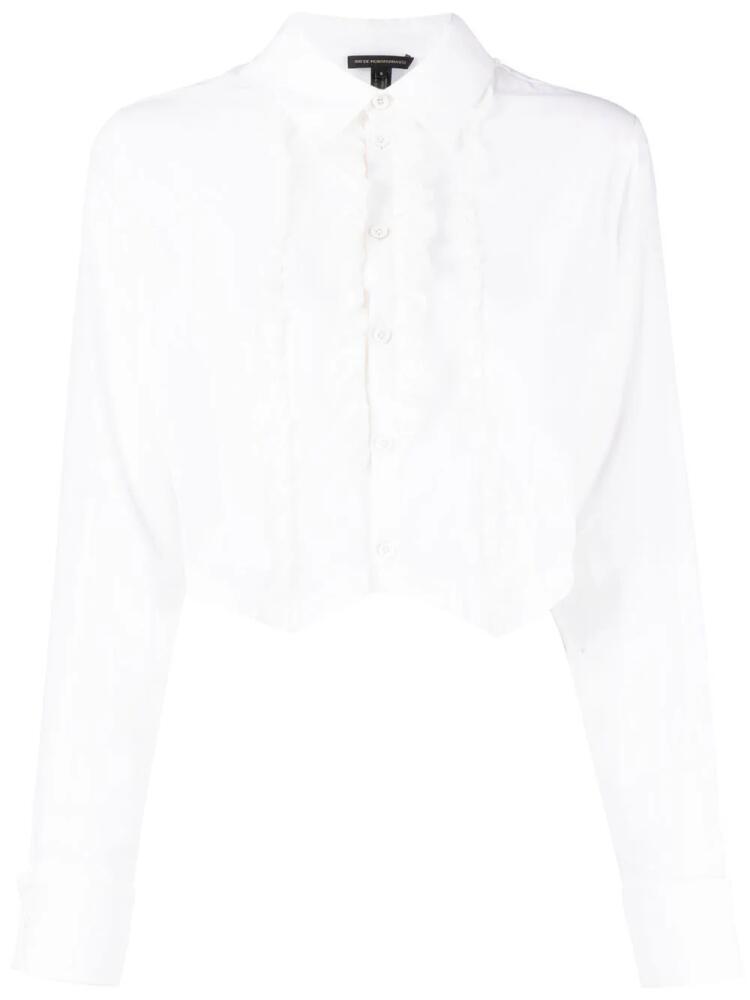 Kiki de Montparnasse ruffled tuxedo shirt - White Cover