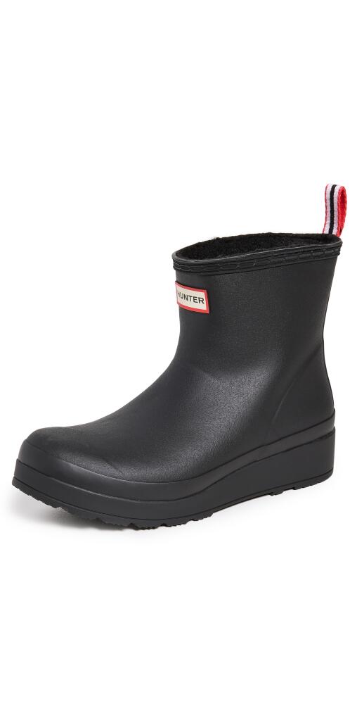 Hunter Boots Play Short Sherpa Boots Black Cover