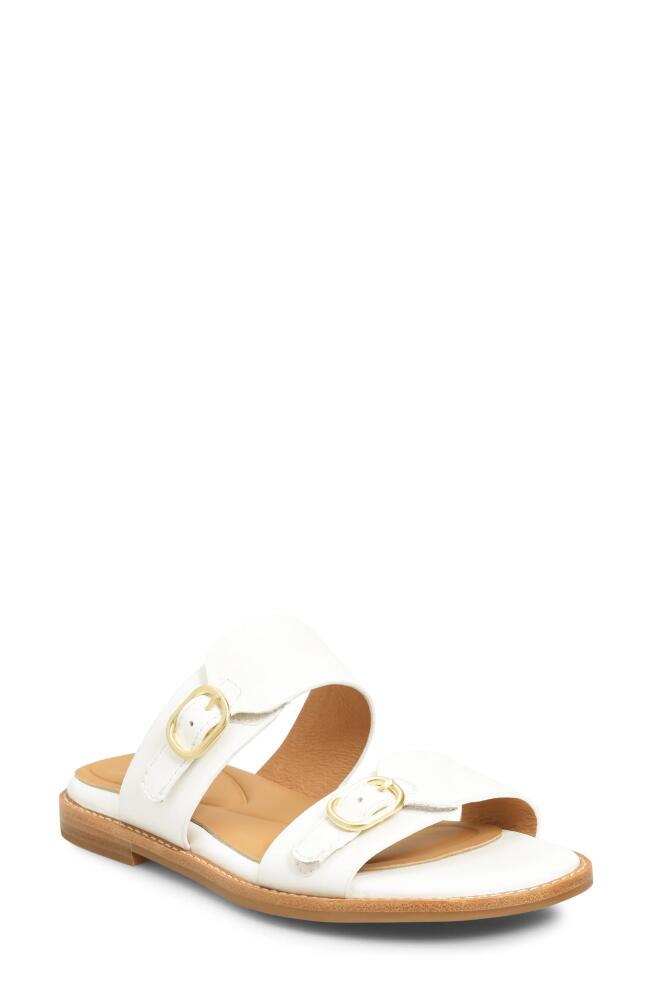 Söfft Noella Slide Sandal in White Cover