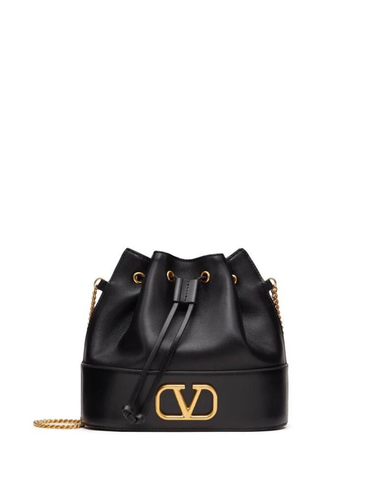 Valentino Garavani mini VLogo Signature bucket bag - Black Cover