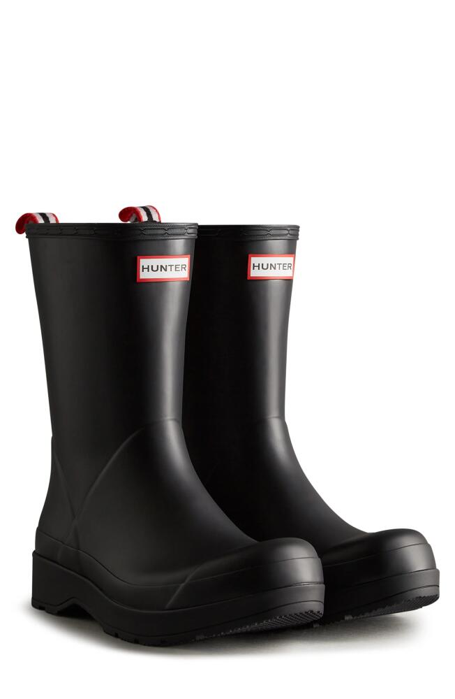 Hunter Original Play Mid Waterproof Rain Boot in Black Cover