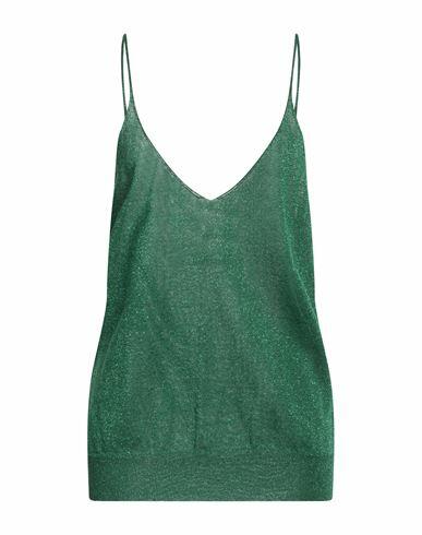 Circus Hotel Woman Top Green Viscose, Polyester Cover