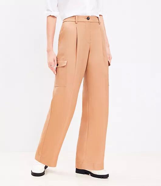 Loft Tall Drapey Cargo Pants Cover