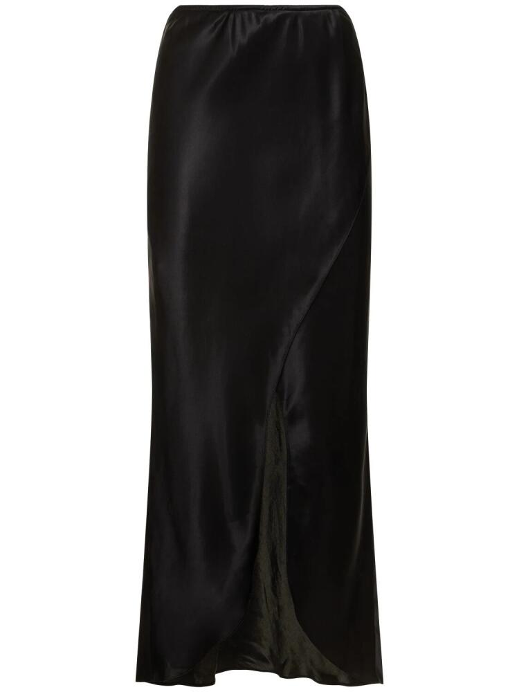 THE GARMENT Catania Long Silk Skirt W/slit Cover