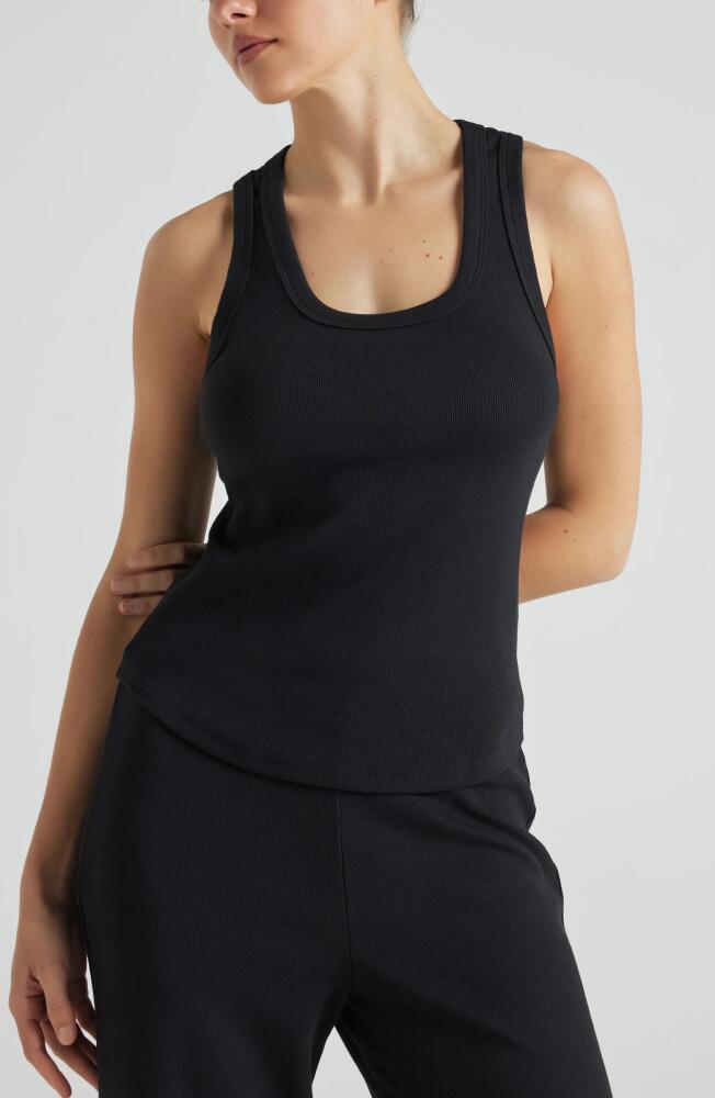 Losano Serene Rib Tank in Black Cover