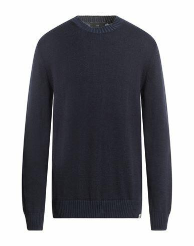 Liu •jo Man Man Sweater Midnight blue Cotton Cover