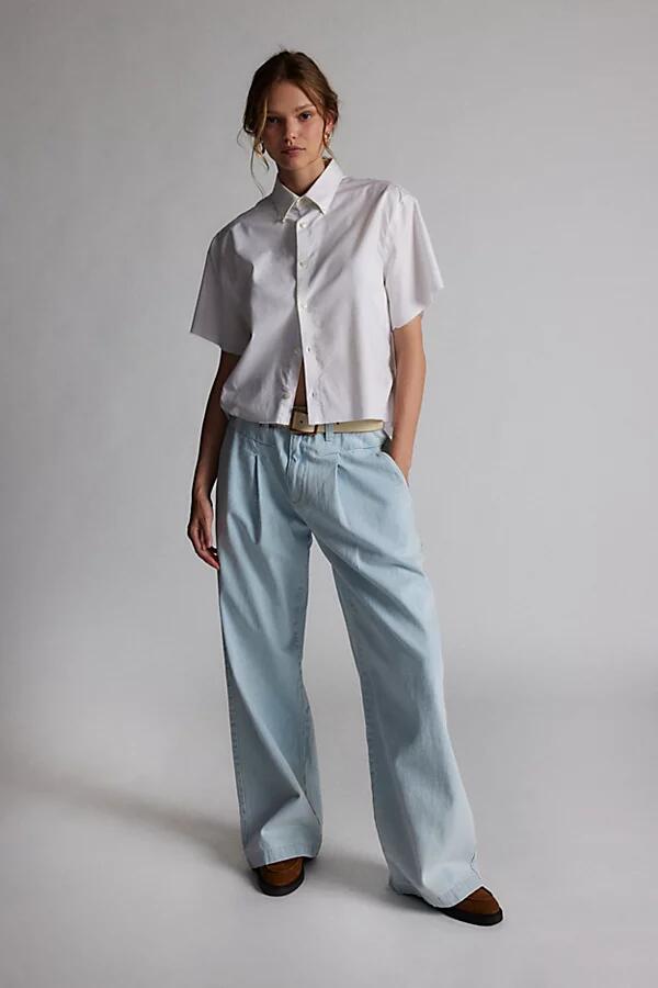 Abrand Jeans Iris Pleated Trouser Jean Pant in Light Blue Cover