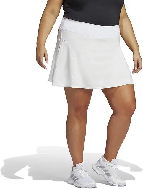 adidas Plus Size Tennis Match Skirt (White) Women's Skirt Cover