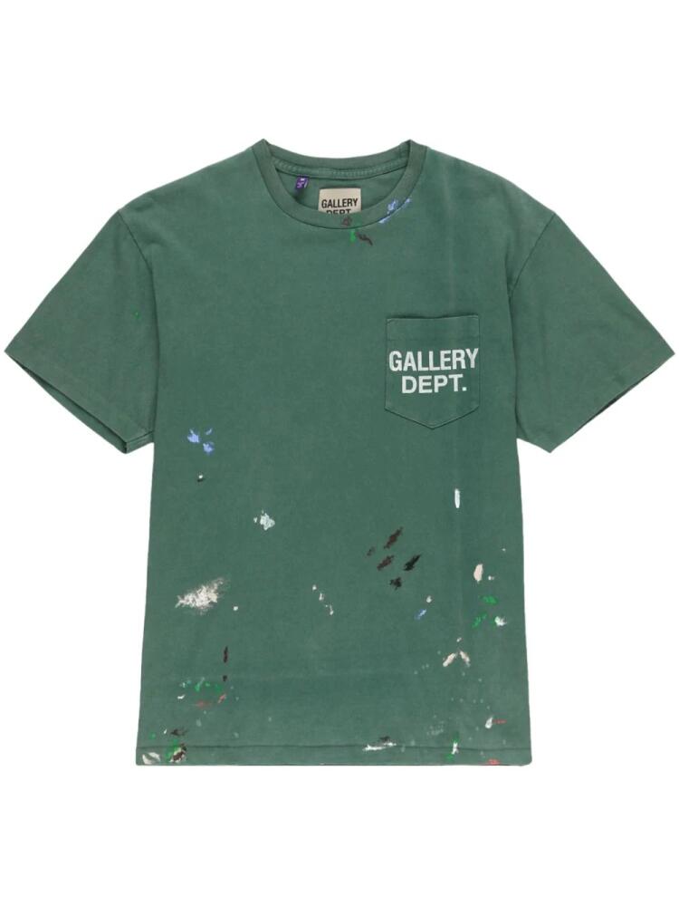 GALLERY DEPT. Vintage Logo Painted cotton T-shirt - Green Cover