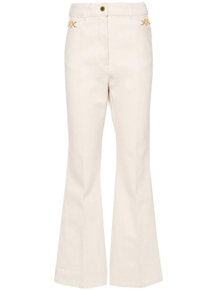 Patou flared denim trousers - Neutrals Cover