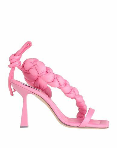 Sebastian Milano Woman Sandals Pink Textile fibers Cover