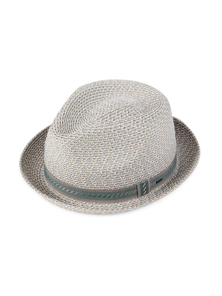 Bailey Hats Mannes Woven Fedora - Cloud Cover