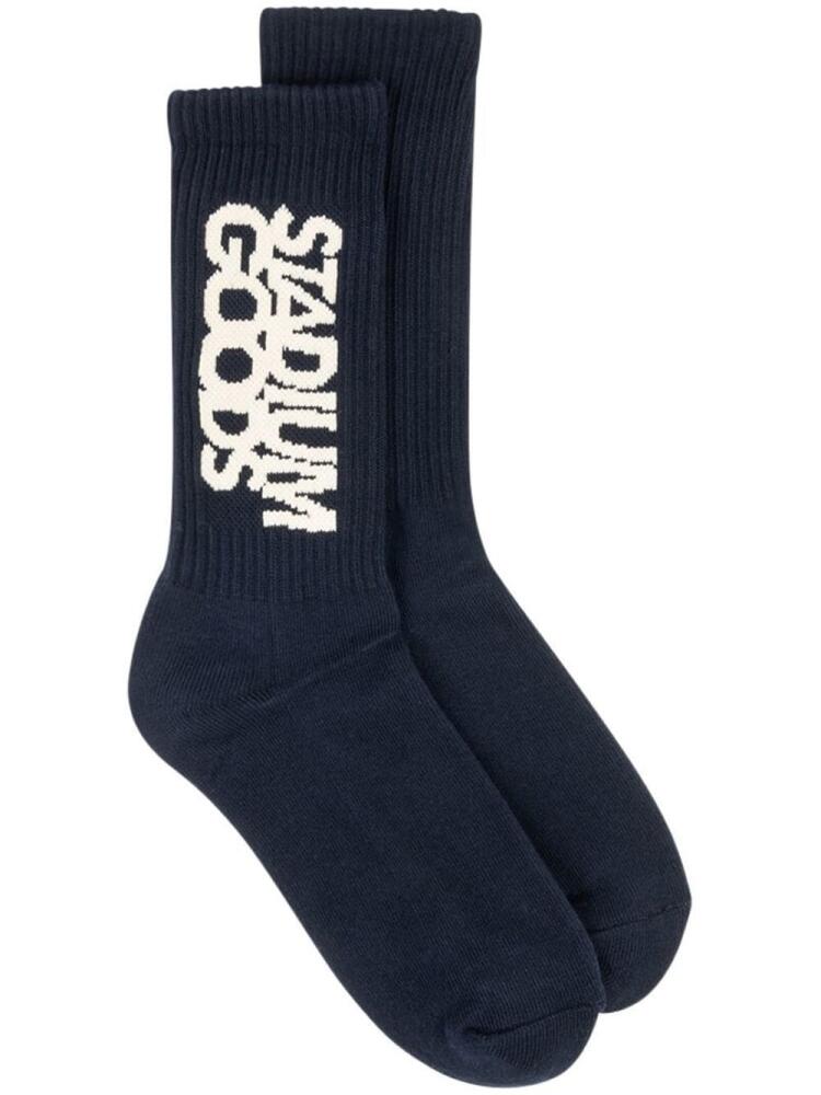 STADIUM GOODS® logo crew socks - Blue Cover