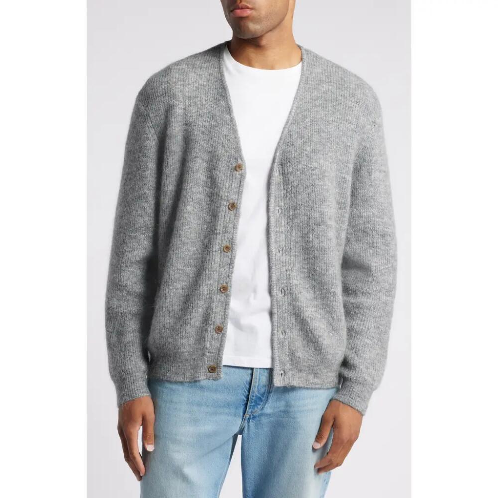 Wax London Alban Marled Cardigan in Grey Marl Cover