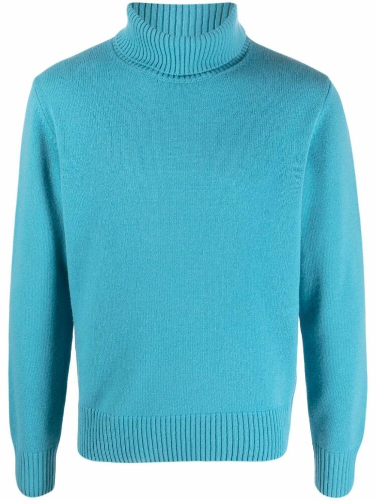 Herno roll-neck wool jumper - Blue Cover