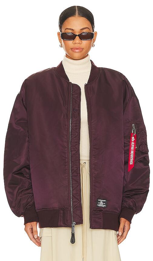 ALPHA INDUSTRIES MA-1 Flight Jacket in Purple Cover