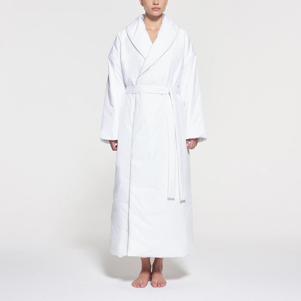 SKIMS Robe | White | 2XS/XS | Cotton Duvet Cover