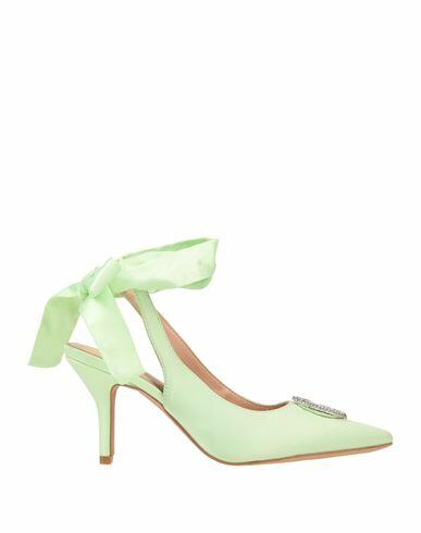 Gaëlle Paris Woman Pumps Light green Textile fibers Cover