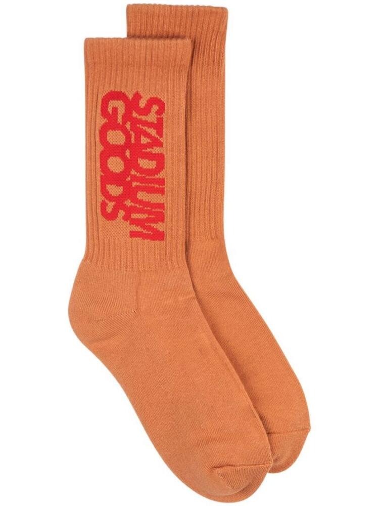 STADIUM GOODS® ribbed logo "Mesa" socks - Orange Cover