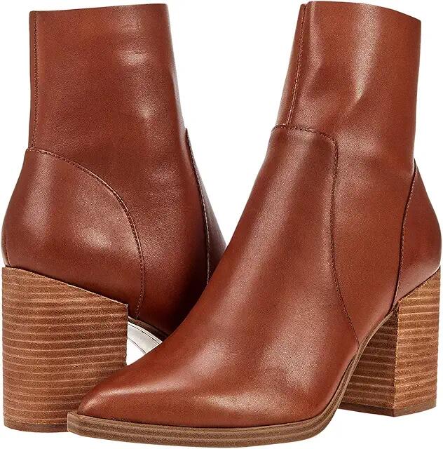 Steve Madden Calabria Bootie (Cognac Leather) Women's Shoes Cover