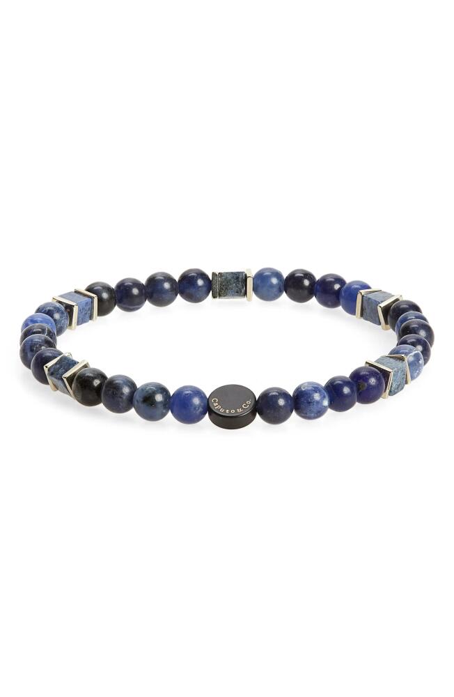 Caputo & Co. Men's Square Beaded Stretch Bracelet in Sodalite Cover