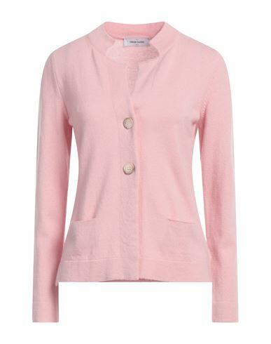 Gran Sasso Woman Cardigan Pink Virgin Wool, Viscose, Cashmere Cover