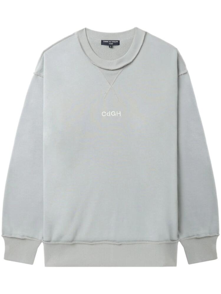 Comme des Garçons Homme logo-embroidered sweatshirt - Grey Cover