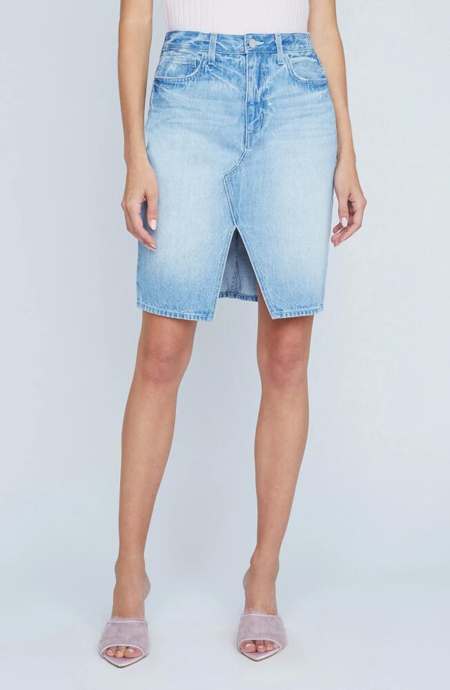 L'AGENCE Tylee Denim Skirt in Palisade Cover