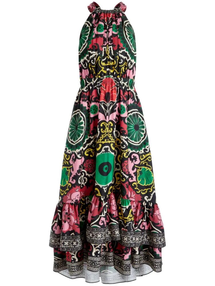 alice + olivia Loyce tiered maxi dress - Black Cover