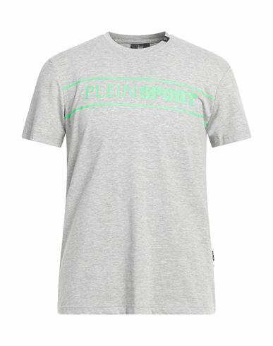 Plein Sport Man T-shirt Grey Cotton, Elastane Cover