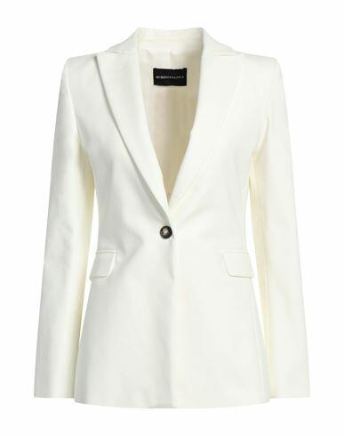 Bcbgmaxazria Woman Blazer White Cotton, Elastane Cover