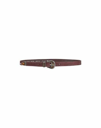 Golden Goose Woman Belt Cocoa Soft Leather Cover