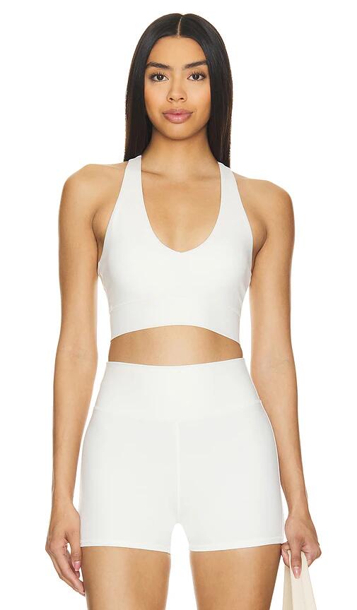 WellBeing + BeingWell MoveWell Stevie Sports Bra in White Cover