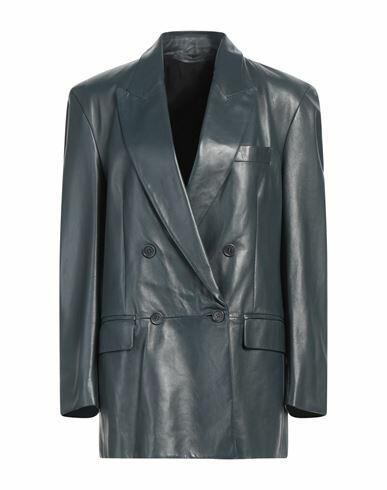 Salvatore Santoro Woman Blazer Lead Ovine leather Cover