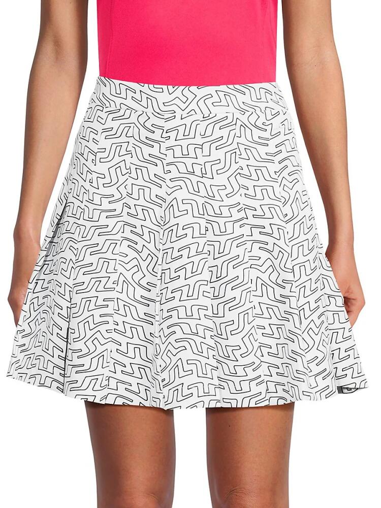 J. Lindeberg Women's Adina Pleated Mini Skirt - White Cover