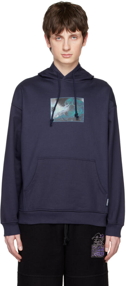 Rassvet Navy Printed Hoodie Cover