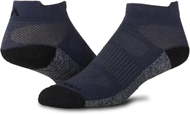 Wigwam Attain Lightweight T-Low 2-Pack (Graphite) Crew Cut Socks Shoes Cover