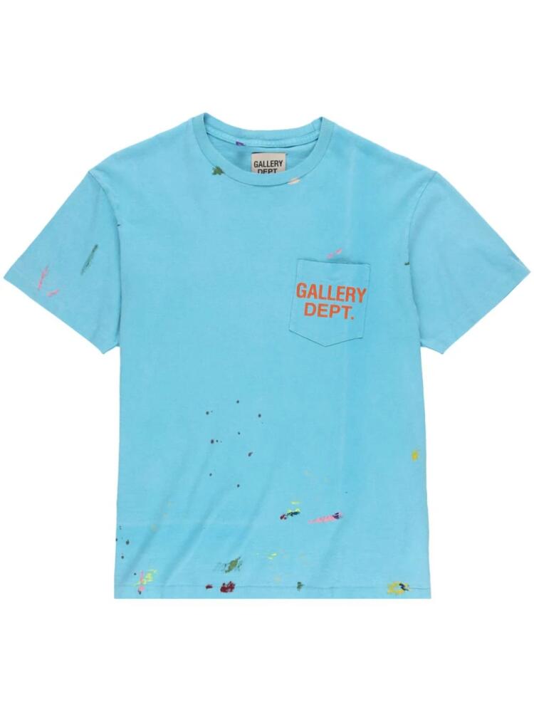 GALLERY DEPT. Vintage Logo Painted cotton T-shirt - Blue Cover