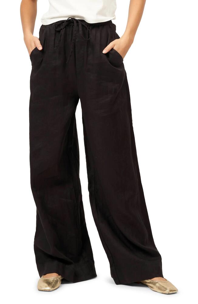 Equipment Timo Cotton Blend Drawstring Pants in True Black Cover