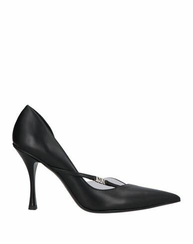 Dsquared2 Woman Pumps Black Calfskin, Plastic Cover